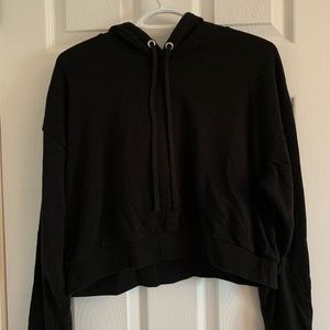 Black cropped sweater